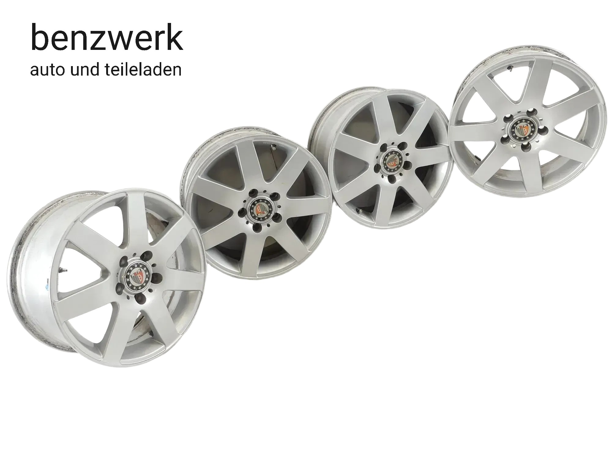 Mercedes Audi Skoda VW 4x Alufelge Platin KBA 47443 7x16 ET38 LK 5x112 ✔️ - Bild 1