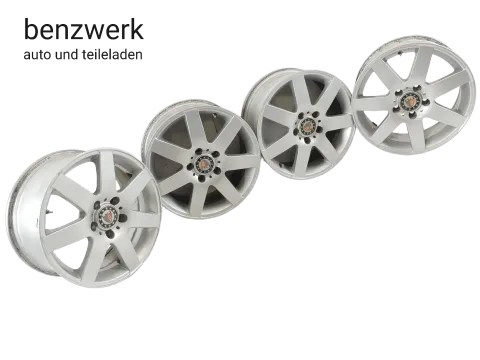 Mercedes Audi Skoda VW 4x Alufelge Platin KBA 47443 7x16 ET38 LK 5x112 ✔️