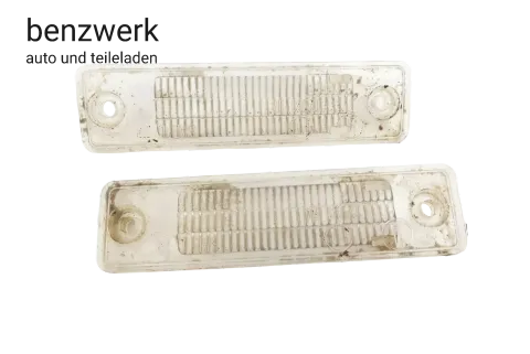 Mercedes SLC SL R107 C107 2x Glas Lichtscheibe Kennzeichenbeleuchtung 1078200966