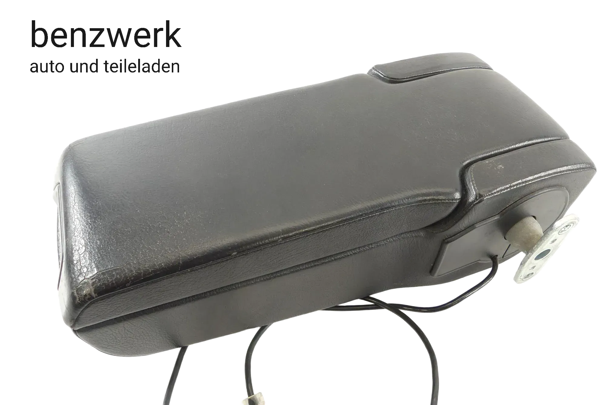 Mercedes W124 MAL Armlehne vorne mit Klappdeckel Telefon Leder schwarz ✔️ - Bild 1