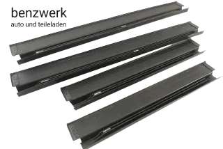 Mercedes W124 Mopf 4x Einstiegsleiste vorne hinten schwarz 1246800735 1246800835 - Bild 8