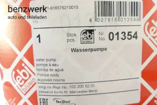 Mercedes W124 W201 M102 Wasserpumpe NEU NOS FEBI BILSTEIN 01354 - Bild 5