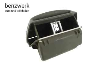 Mercedes W201 190 Aschenbecher hinten Mittelkonsole grün olive 2018100230 - Bild 3