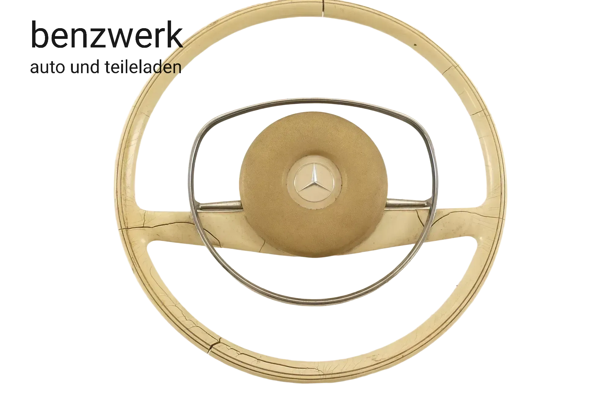 Mercedes W108 W109 W111 W113 W114 W115 Lenkrad Weiß Elfenbein ORIGINAL 430mm ✔️ - Bild 1