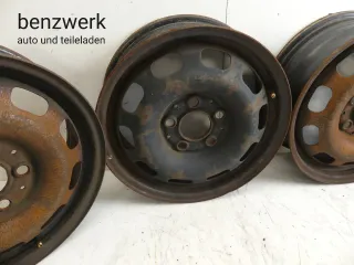 Mercedes W168 4x Stahlfelge 5,5x15 ET54 ORIGINAL 1684000702 ✔️ - Bild 3