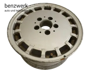 Mercedes W124 1x Alufelge Gullideckel Sportline 7x15 ET41 1244010902 ✔️ - Bild 1