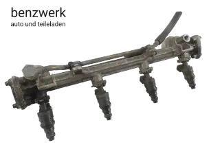 Mercedes W202 W210 M111 Einspritzrail mit Einspritzdüsen 1110780745 0000787323 ✔ - Bild 1